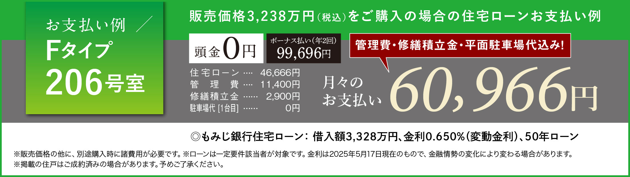 住宅ローンお支払い例